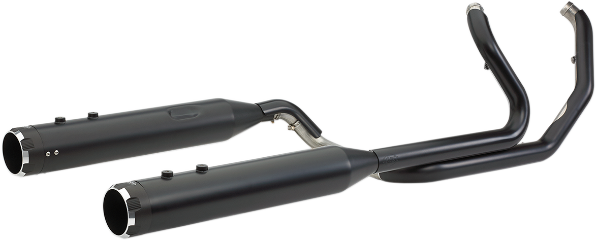El Dorado Dual Exhaust System - Black - Black Thruster - 1800-2528