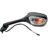 EMGO 0640-0168 20-69792 OEM-Style Replacement Mirror Mirror - Side View - Cate Eye - Black - Left