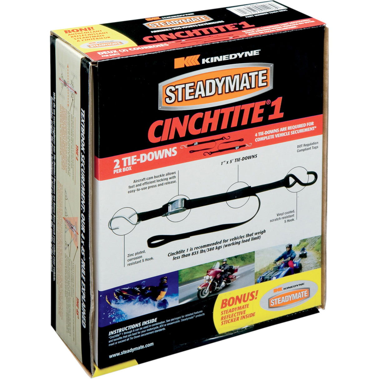 STEADYMATE 3920-0245 15464 Cinchtite 1 Tie-Down Strap Cinchtite Cam Tie-Down