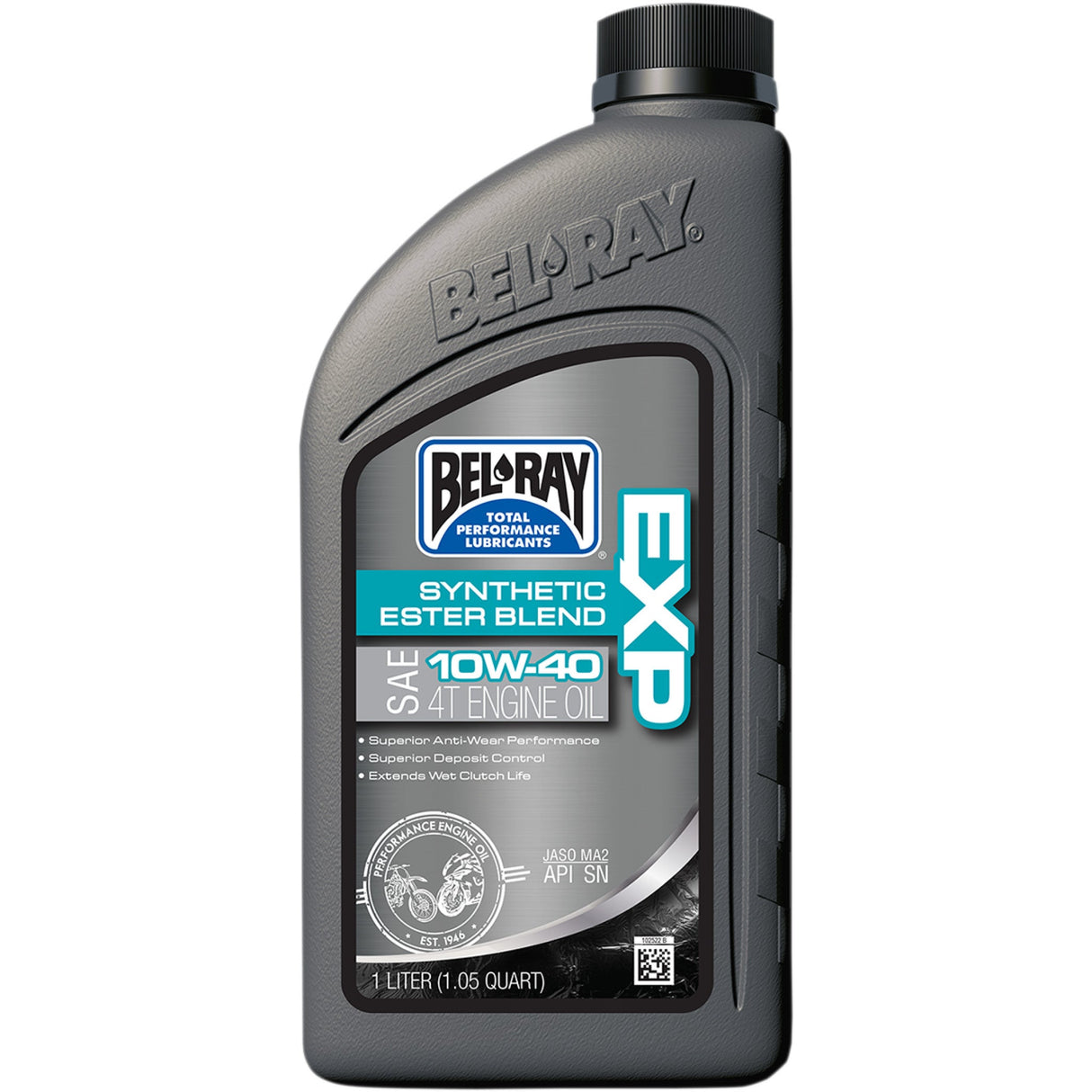 BEL-RAY 3601-0152 99120-B1LW EXP Synthetic Ester Blend 4T Engine Oil EXP Synthetic Blend 4T Oil - 10W-40 - 1L