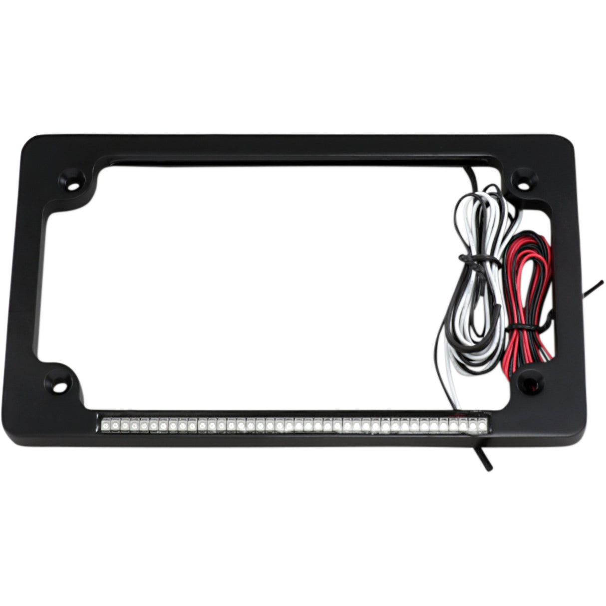 CUSTOM DYNAMICS 2030-0991 TF02-B Dual LED License Plate Frame Dual License Plate Frame - Black