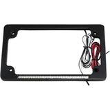 CUSTOM DYNAMICS 2030-0991 TF02-B Dual LED License Plate Frame Dual License Plate Frame - Black