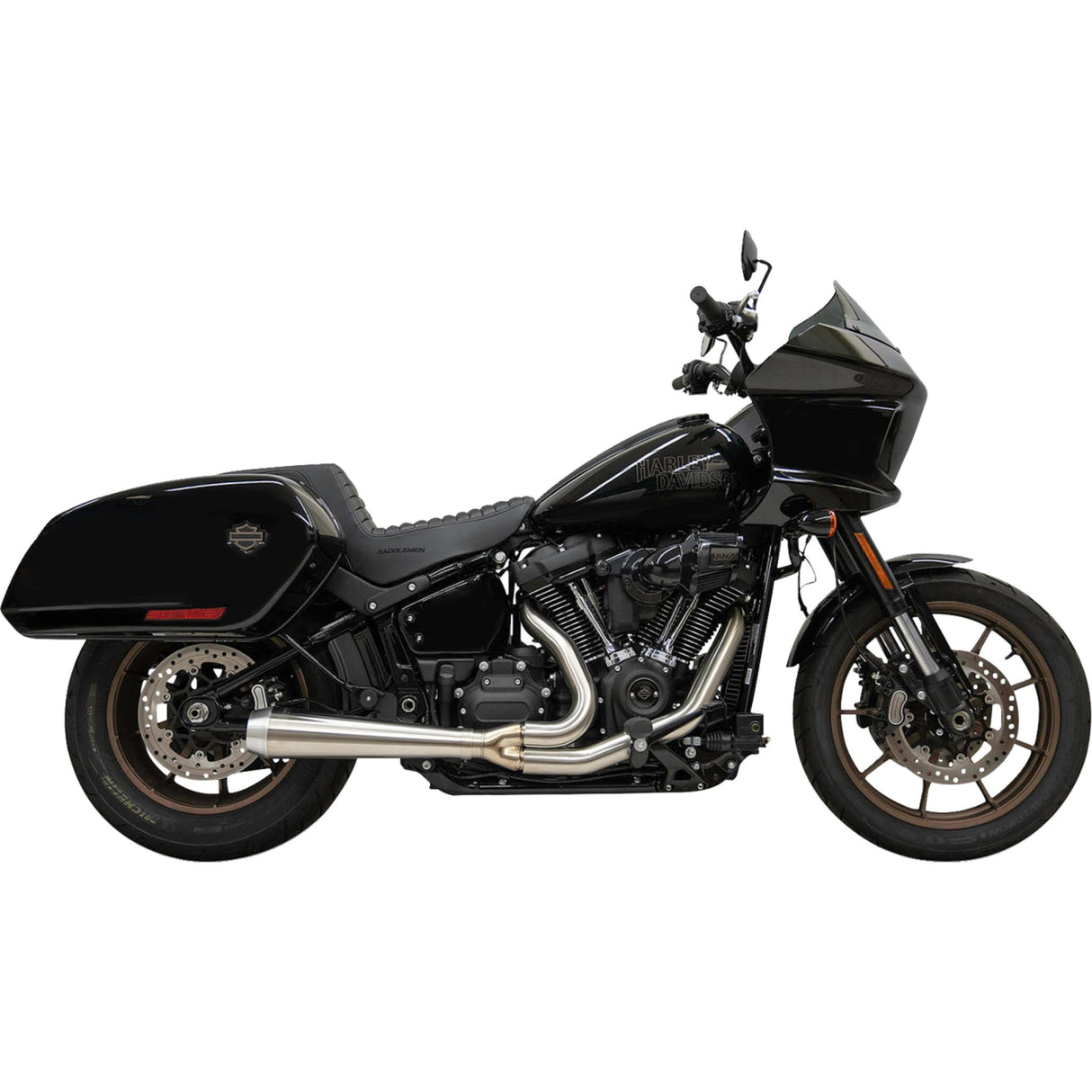 Bassani Xhaust 2-Into-1 Road Rage Exhaust System Stainless - 1S81SS For Harley Softail 2018-2024