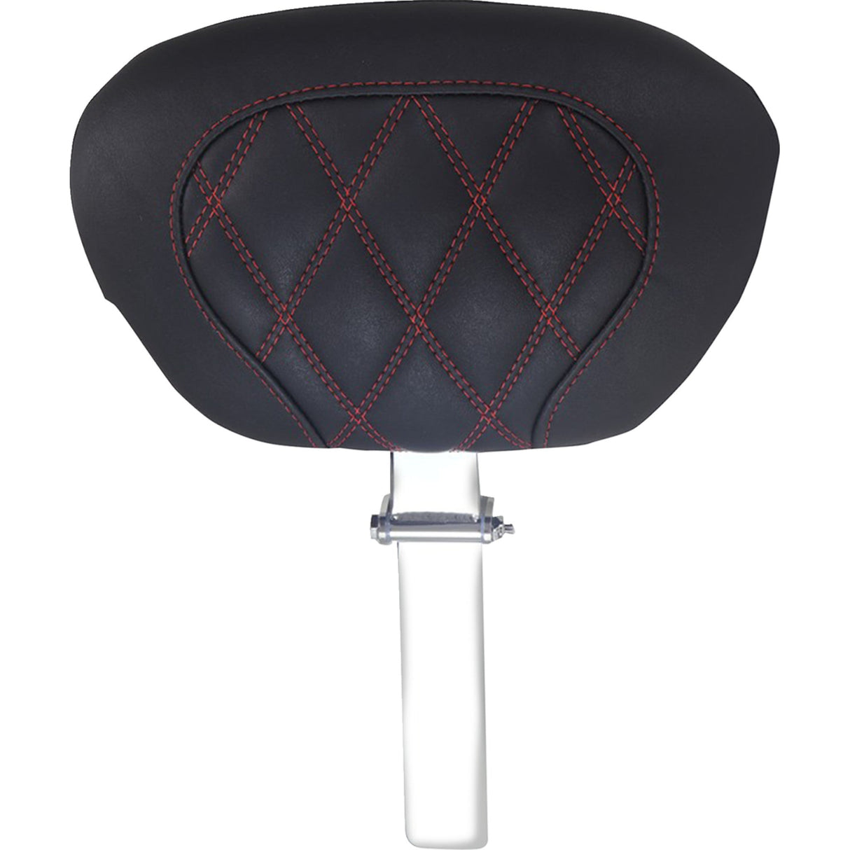 Mustang Super Touring Driver Backrest Double Diamond American Beauty Stitch - 89539AB For Harley Touring 2008-2025