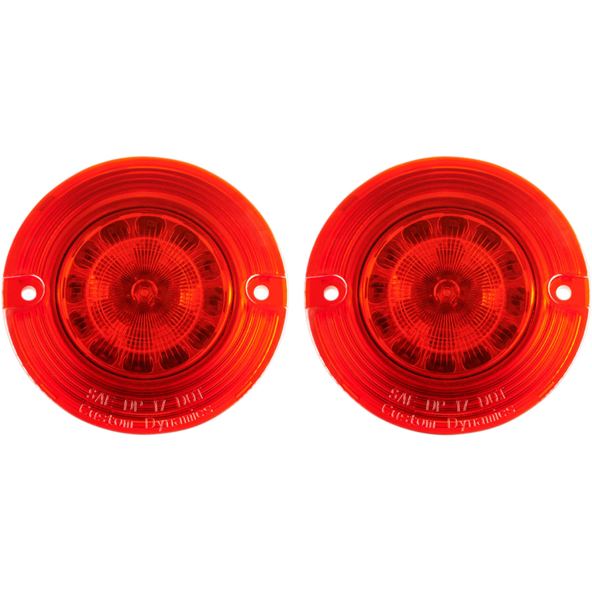 CUSTOM DYNAMICS 2020-1689 PB-R-1156-T ProBEAM® Flat Turn Signal Inserts - Red