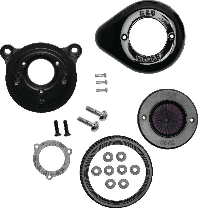 S&S Cycle BT Stealth Air Stinger Kit W Gloss Black Teardrop - 170-0722A For Harley Motorcycles 2001-2017