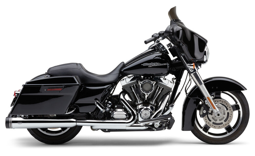 Cobra 4.5" Groove TIP Slip-ON Chrome - 6290 For Harley Touring 1995-2016