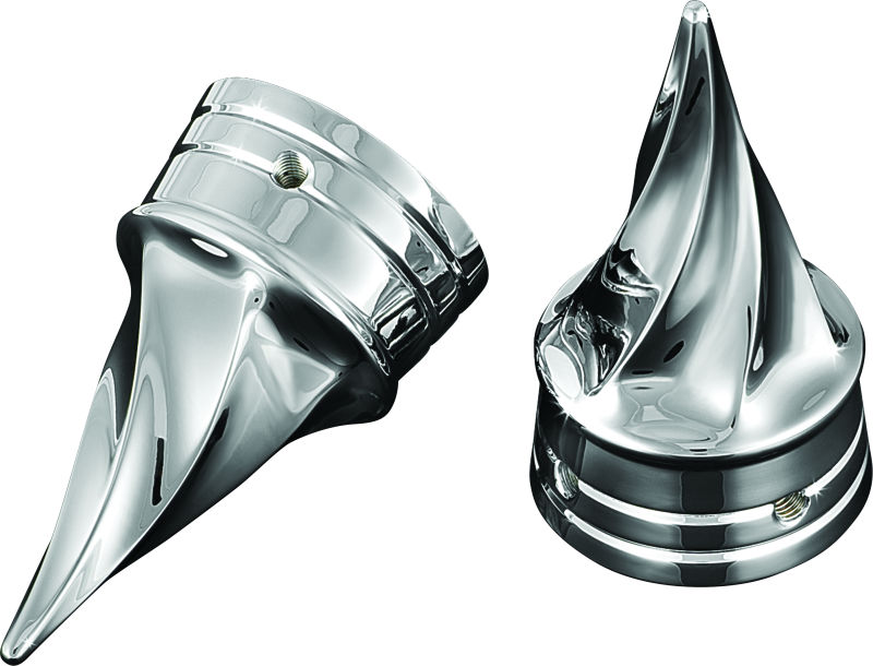 Kuryakyn 1217 Twisted Axle Caps Chrome