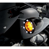 ARLEN NESS 2040-0848 12-759 LED "Fire Ring" Kit for Factory "Deuce Style" Turn Signal Housing - LED Light Kit for Factory Turn Signal Housing - Amber/White - Black