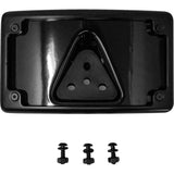 KODLIN USA 2030-2464 KUS20352 Curved Laydown License Plate Kit 3-Hole License Plate Mount - Curved - Black