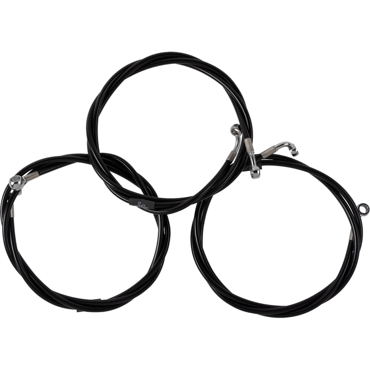 LA Choppers Brake Line Kit Black - LA-8059B16B For Harley Touring 2023-2026