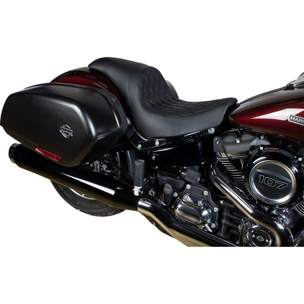 Drag Specialties Predator Seat - 0802-1517 For Harley Softail 2018-2023