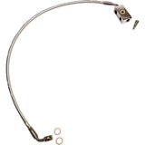 Magnum Shielding Designer Series Front Lower Brake Line Kit Sterling Chromite II - AS37027 For Harley Softail 2018-2024
