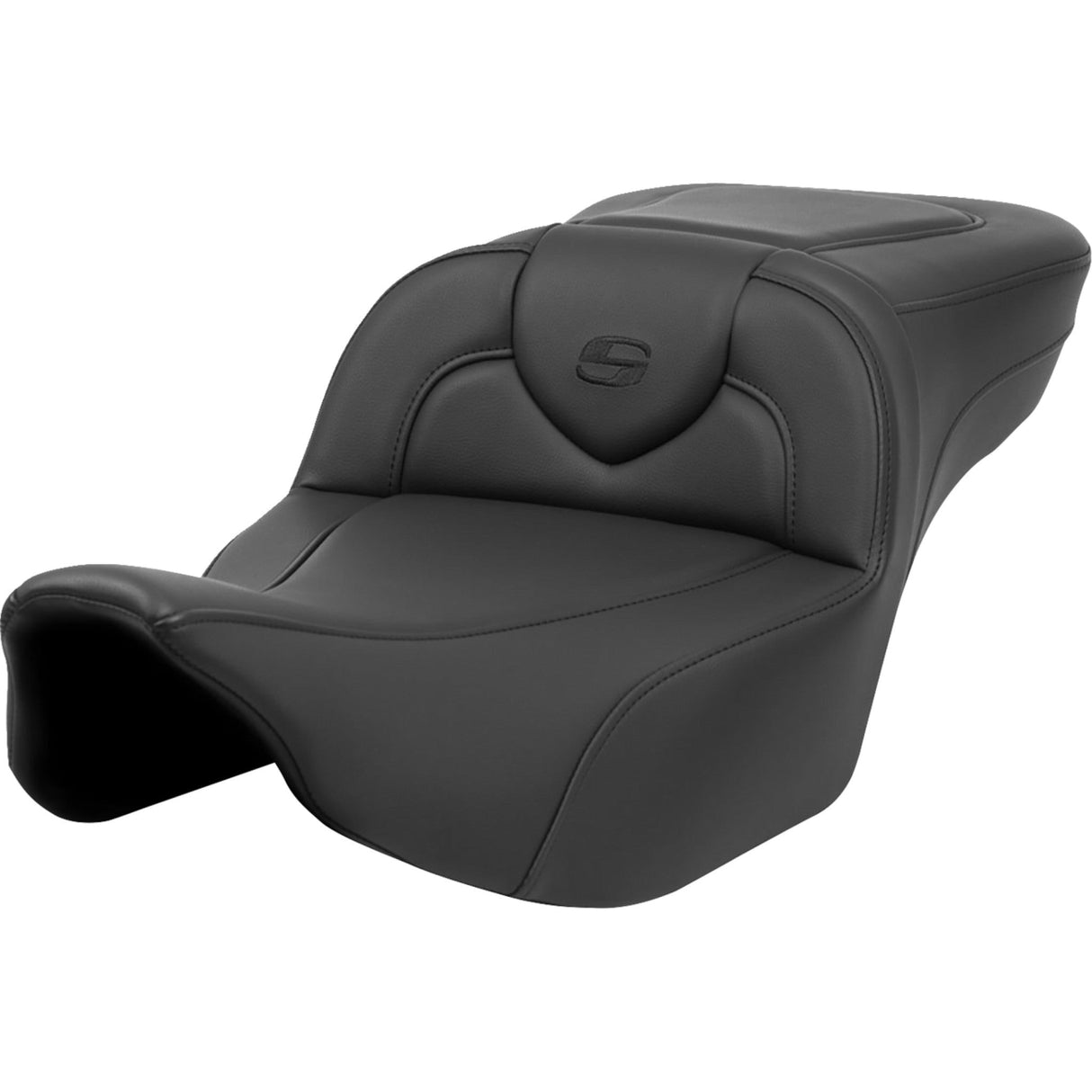 Saddlemen Roadsofa™ Extended Reach Seat Black Stitch Without Backrest - 823-07-188 For Harley Touring 2023-2026