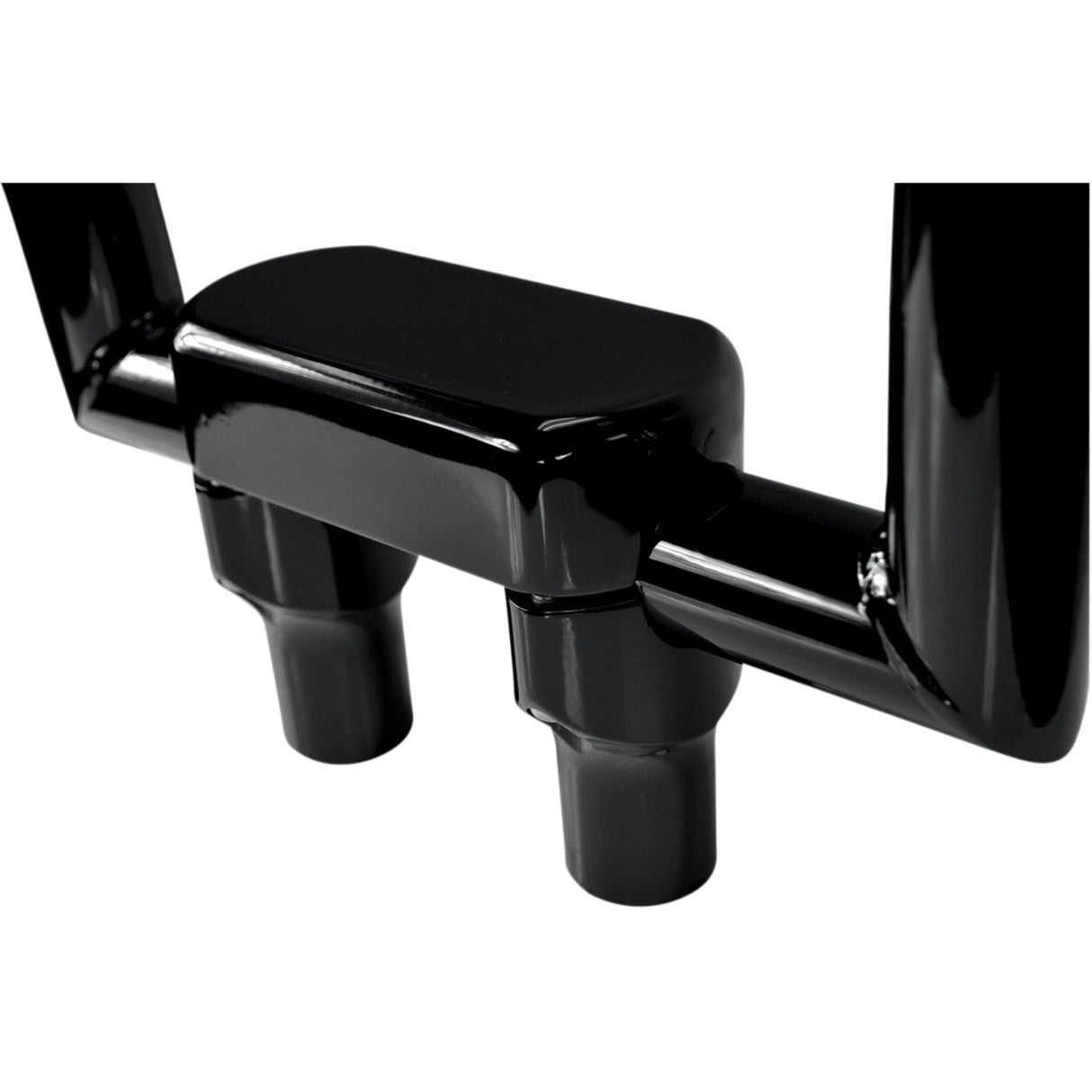 LA CHOPPERS 0602-0625 LA-7446-03B Hefty Handlebar Riser & Top Clamp Kit - Risers - Hefty - Top - 3" - Black