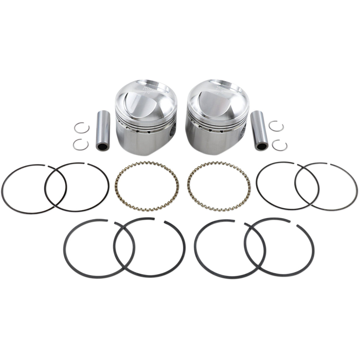WISECO K1609 K1609 High-Performance Piston Kit Piston Kit - +0.040" - Big Twin