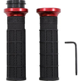 ODI 0630-2864 V31HTW-BB-R Harley Hart-Luck Signature V-Twin Lock-On™ Grips - TBW - Black/Red