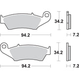 SBS 1722-0763 694HF HF Street Ceramic Organic Brake Pads HF Brake Pads