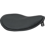 DRAG SPECIALTIES SEATS 0806-0028 Small Low-Profile Spring Solo Seat Seat - Spring Solo - Low-Profile - Small - Black Leather/White Stitching