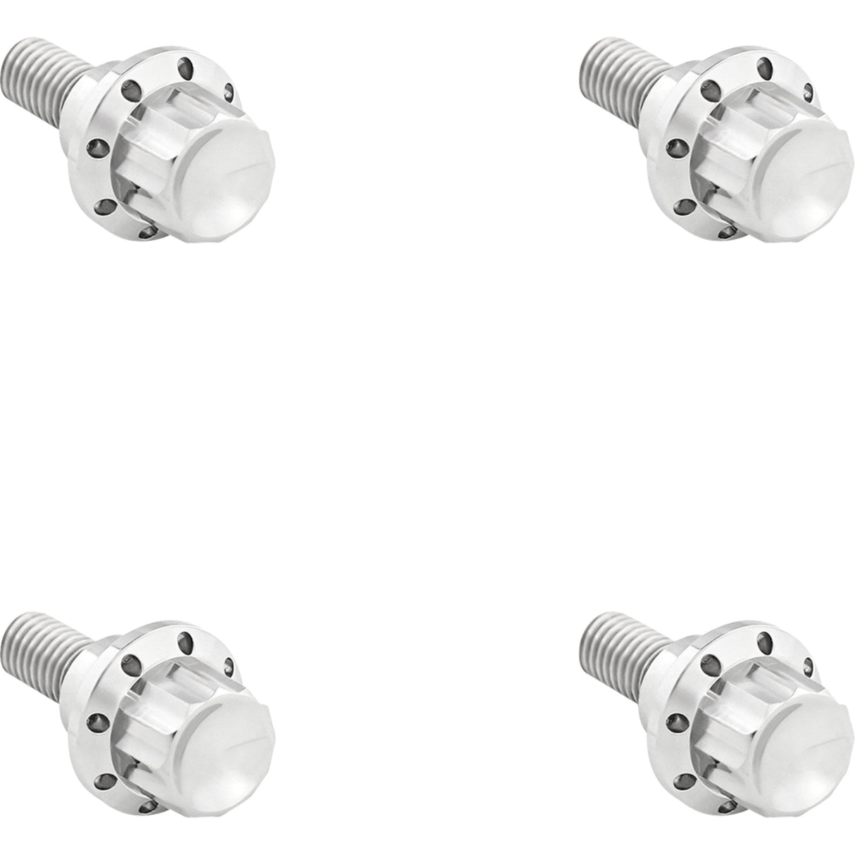 ARLEN NESS 2401-1781 300-809 Windshield Titanium 12-Point Bolt Kit Bolt Kit - Windshield - 12-Point - Titanium - Silver