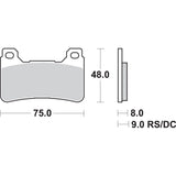 SBS 1721-1630 809HS HS Street Excel Sintered Front Brake Pads HS Brake Pads - Honda - 809HS