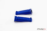 Puig Hi-Tech Parts Footpegs R-Fighter Blue - 9192A For Ducati Motorcycles 2008-2020 | Honda Motorcycles 2000-2021 | Triumph Motorcycles 2008-2021