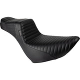 LE PERA 0802-1541 LYR-580DLPT Tailwhip Daddy Long Legs Low Rider Seat - Pleated - Black - FL/FX '18-'23