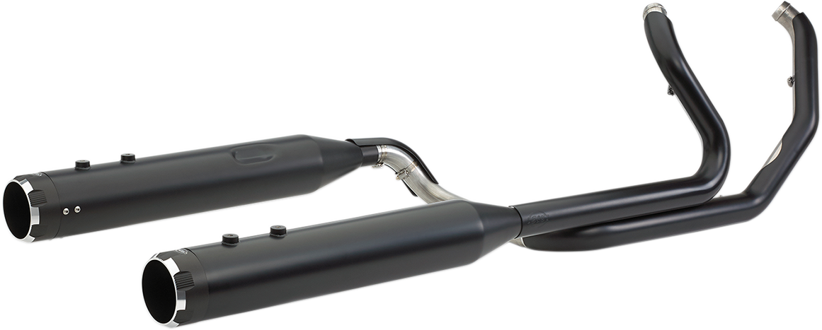 El Dorado Dual Exhaust System - Black - Black Thruster - 1800-2525