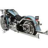 Bassani Xhaust Fishtail Duals 2-Into-2 Exhaust System - 1S46E-36 For Harley Softail 1989-2017