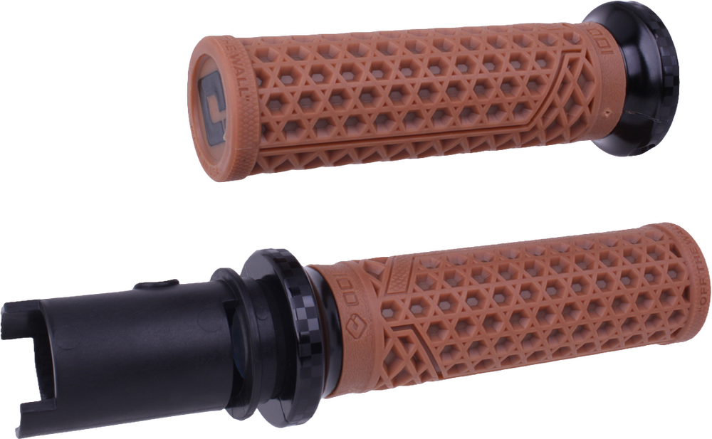 Odi Van's Lock-ON Grips GUM Rubber Checker CVO ` - V31VHTCGR-BC For Harley Touring 2023-2024