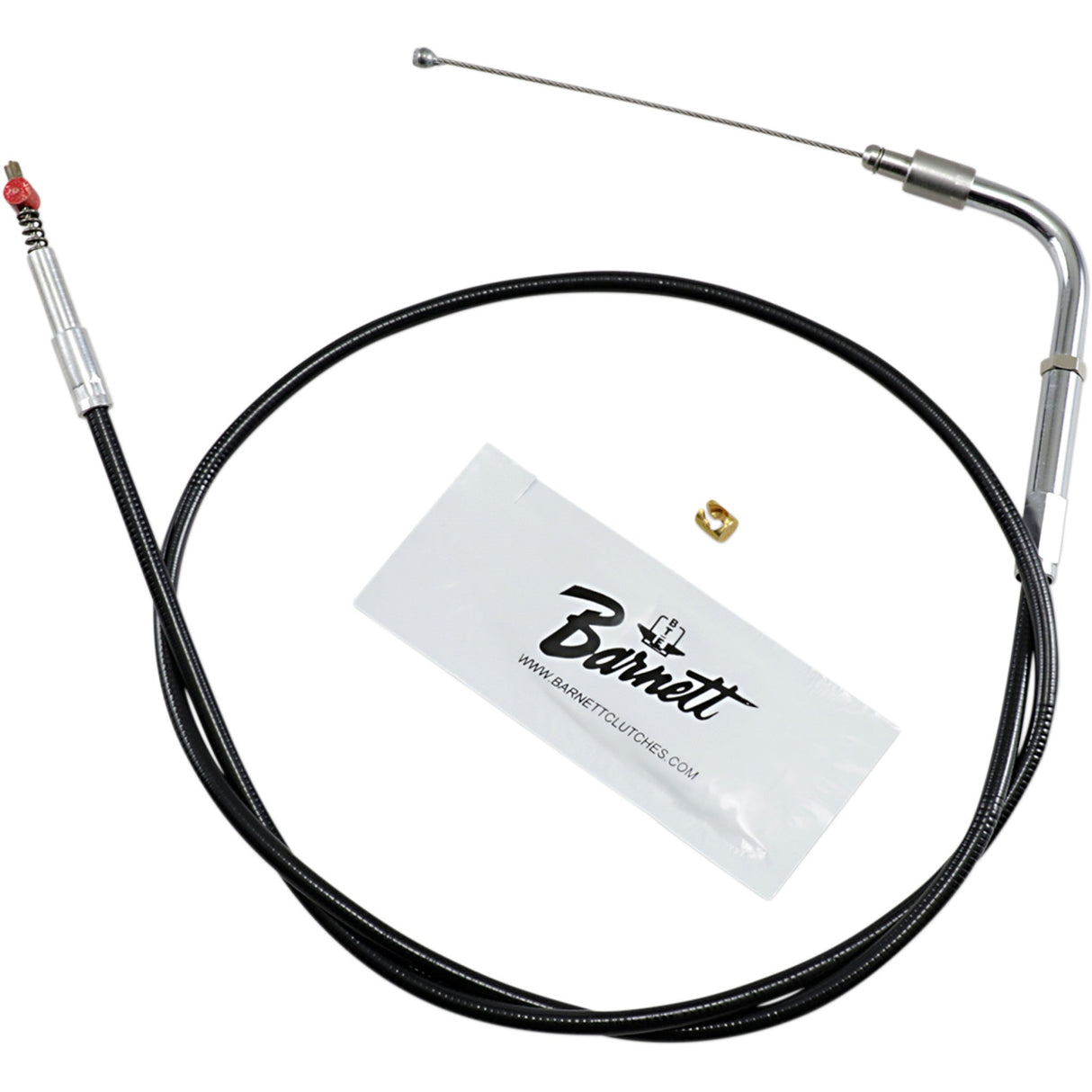 Barnett Black Vinyl Throttle Idle Cable 31" Length - 101-30-40012 For Harley Softail / 15th Anniversary / Screamin' 2000-2015