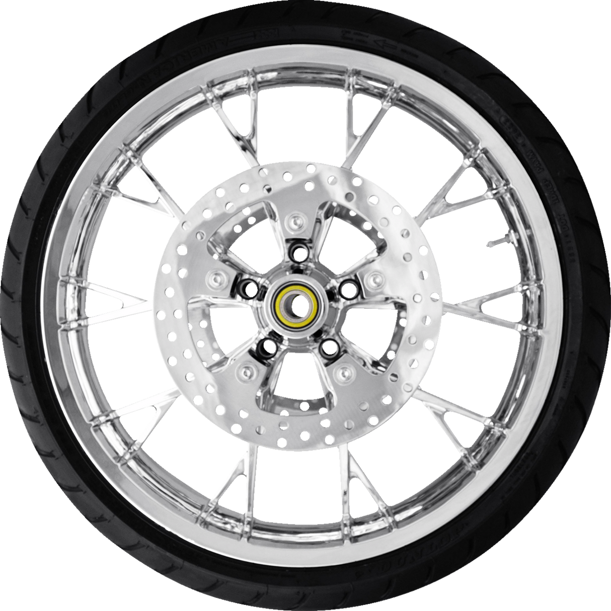 Marlin Front Wheel - Chrome (21") | Rotors (11.8") | Dunlop Tire (130/60B21) - 0335-0015