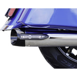 S&S Cycle 4" Broadhead Slip-On Mufflers Slash Cut Chrome - 550-1076 For Indian 2014-2022