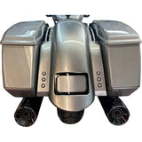 Paul Yaffe Bagger Nation Short Sport Rear Fender With Thunder Pods With Black Plate Frame With - RF-SS-3-THNDR-BLT-B For Harley Touring 2023-2026