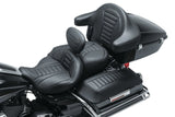 Mustang Motorcycle Mustang Electra Glide Standard Rd Glide ,rd King, Str Glide Driver Backrest Deluxe Black - 79012 For Harley Touring 2008-2021
