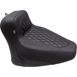 Mustang Squareback Solo Seat Solo Black Diamond Stitch - 88201 For Indian 2022-2024