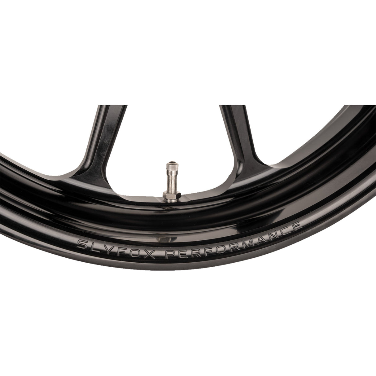 Slyfox Track Pro Wheel Rear Single Disc Without ABS Black 17x6 - 12707716RSLYAPB For Harley Touring 2009-2022