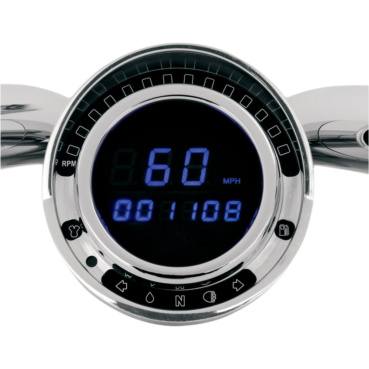 DAKOTA DIGITAL 2210-0148 BD-140 Big Dog Direct Plug-in Speedometer - Blue LED