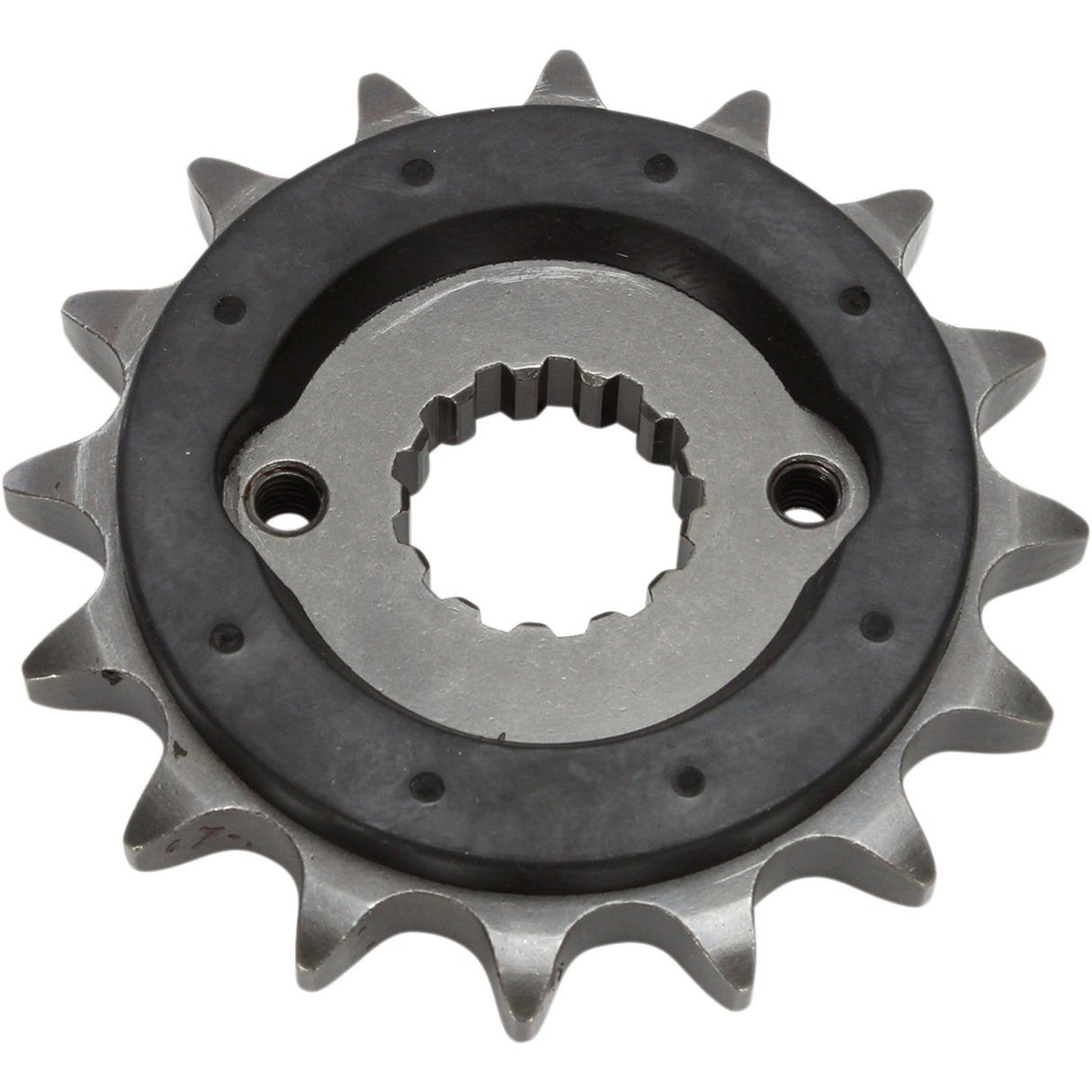 JT Sprockets Front Sprocket With Noise Dampener 16 Tooth - JTF513.16RB For Suzuki Motorcycles 1977-2008 | Kawasaki Motorcycles 1986-2003