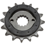 JT Sprockets Front Sprocket With Noise Dampener 16 Tooth - JTF513.16RB For Suzuki Motorcycles 1977-2008 | Kawasaki Motorcycles 1986-2003