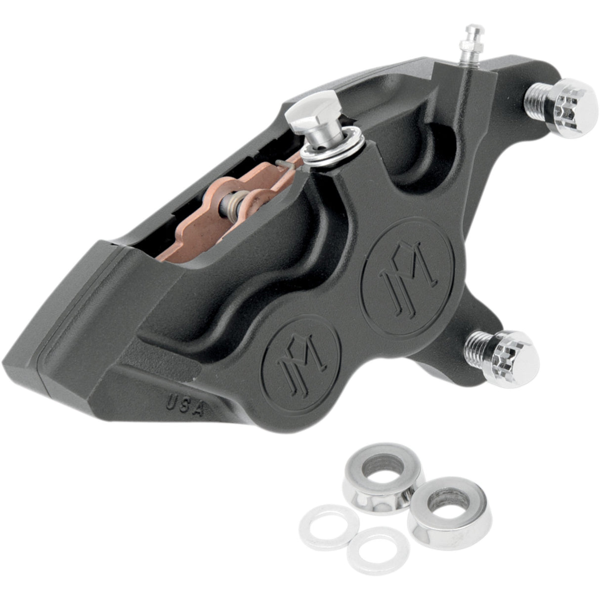 Performance Machine Brake Caliper Kit - 0053-2920-SMB For Harley Motorcycles 2000-2017