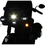 CUSTOM DYNAMICS 2020-1742 PB-IND-FTS-AW-C ProBEAM® Dynamic Ringz™ LED Front Turn Signals ProBEAM® Turn Signals - Chrome