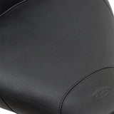 Mustang Wide Solo Seat With Removable Backrest With Backrest Vintage Black Smooth - 79100 For Harley Touring 1997-2007