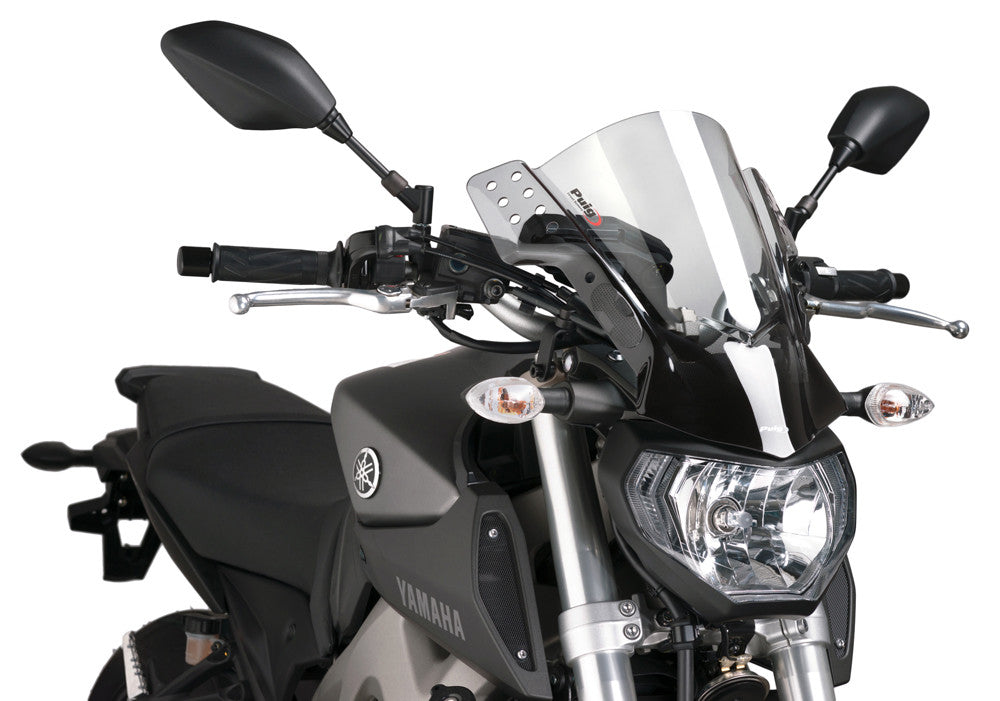 Puig Hi-Tech Parts Windscreen Rafale Bar Mount Clear - 5881W For Ducati Motorcycles 2008-2020 | Kawasaki Motorcycles 2007-2013