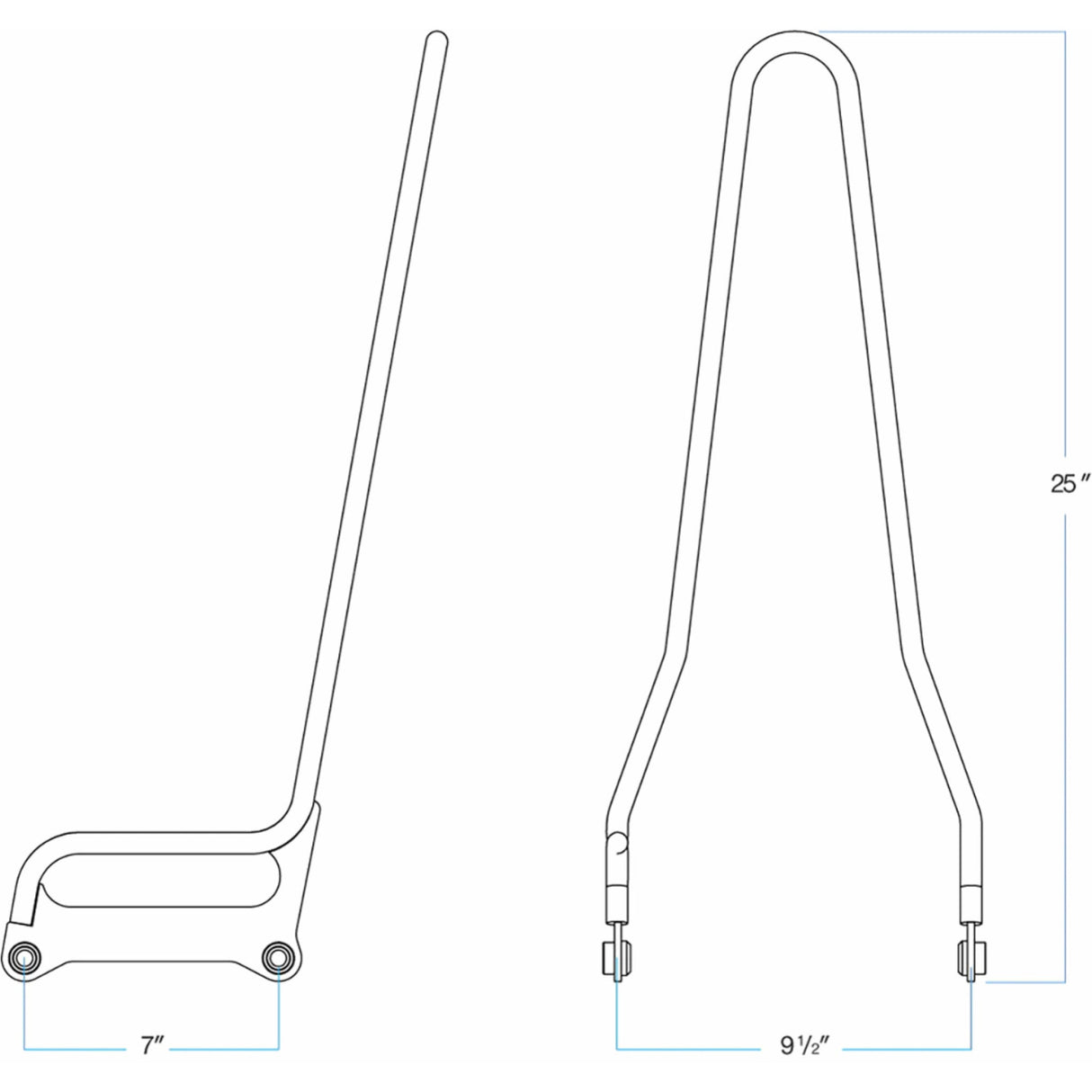 BILTWELL EXFIL Sissy Bars Bar - Softail