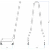 BILTWELL EXFIL Sissy Bars Bar - Softail