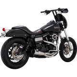 VANCE & HINES 1800-2655 27635 2-into-1 Upsweep Exhaust System - Brushed