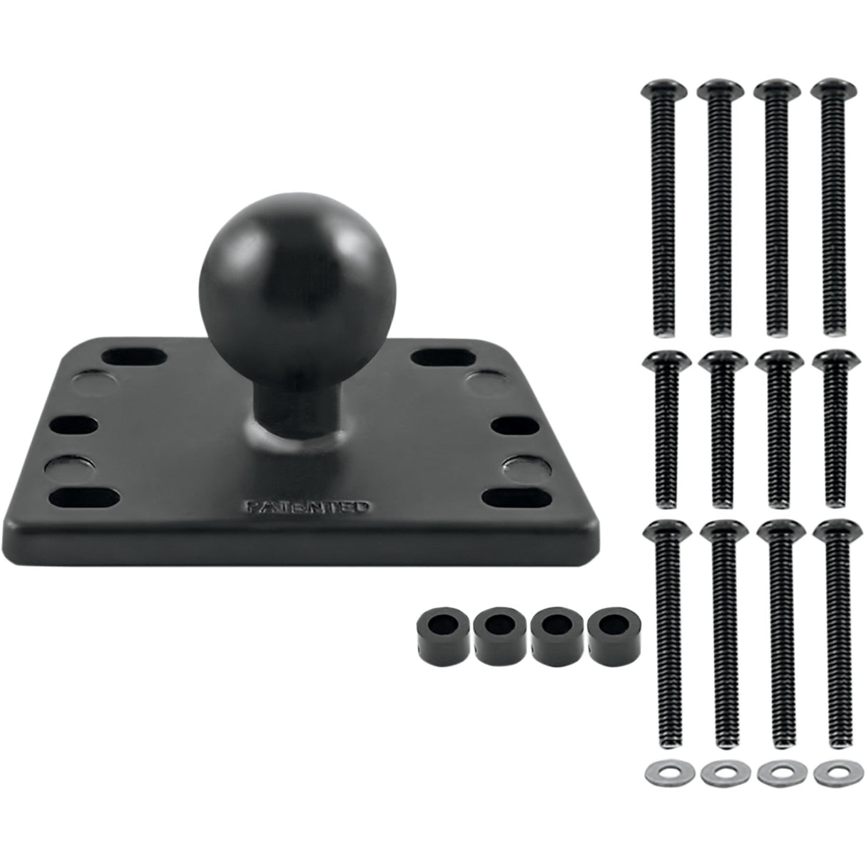 RAM Mounts Brake Clutch Reservoir Cover Mount Base With 1" Ball Square - RAM-B-345