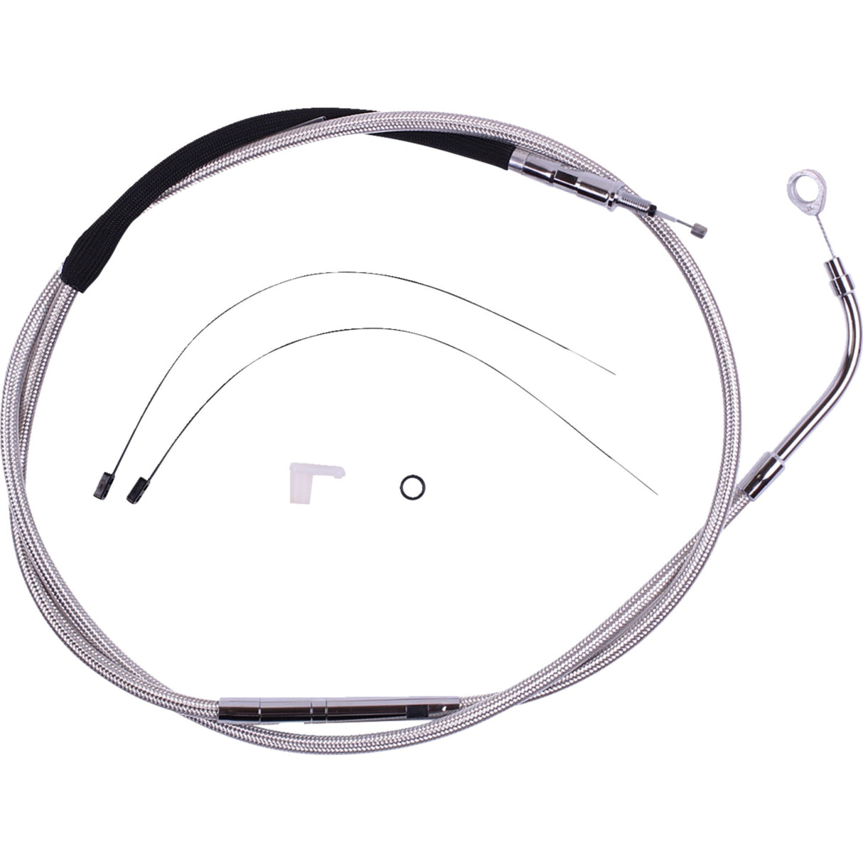 Magnum Shielding High-Efficiency Polished Stainless Clutch Cable 69-3/4" - 52364HE For Harley Touring 2021-2024