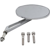 DRAG SPECIALTIES Stealth Mirror - Side View Oval Chrome